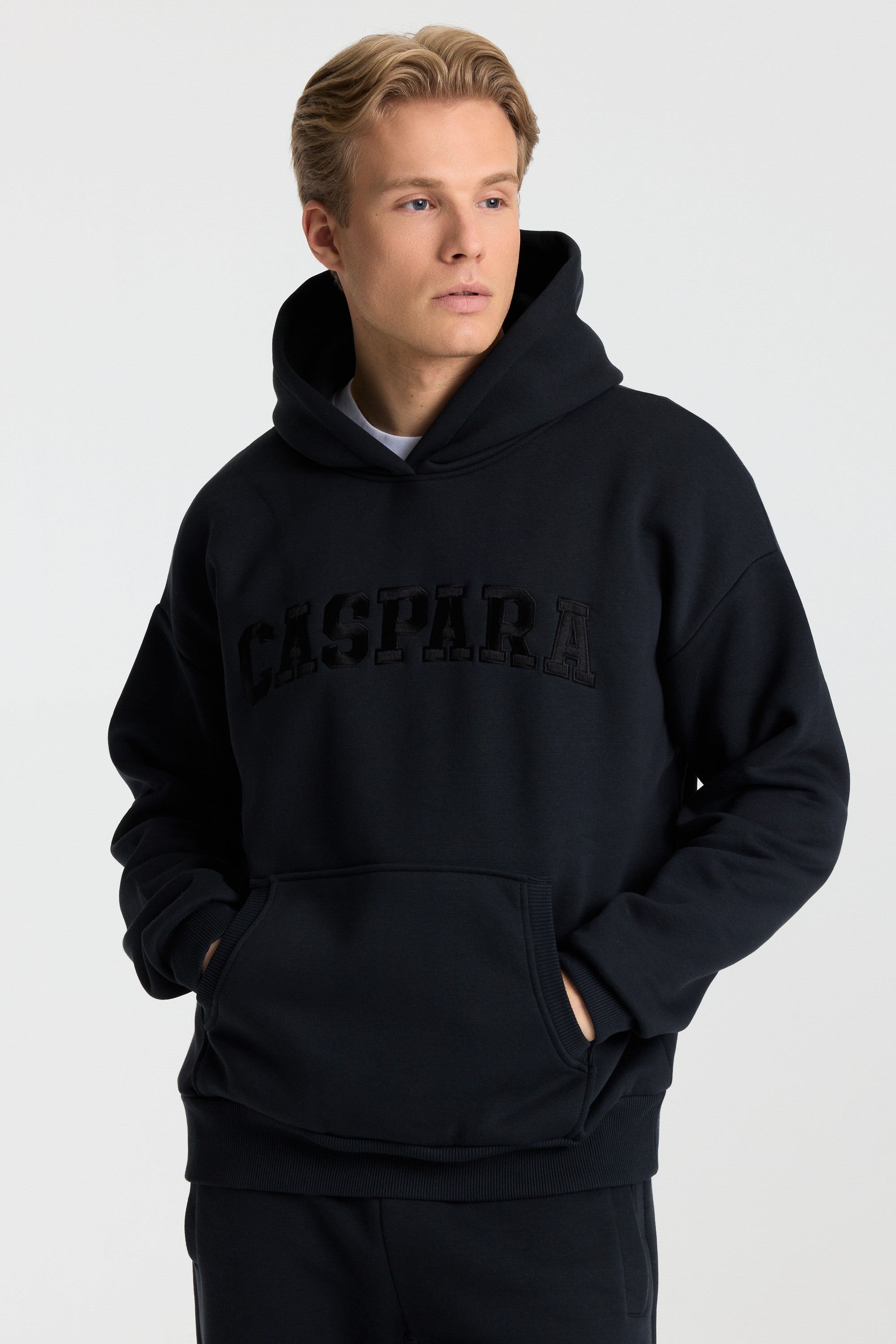 M. Varsity Hoodie - Jet Black